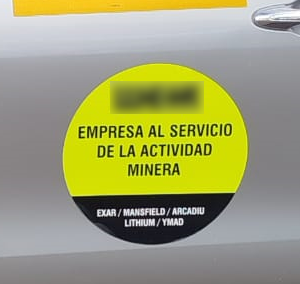 Cartel de identificación minera RES/066 - Fluorescente